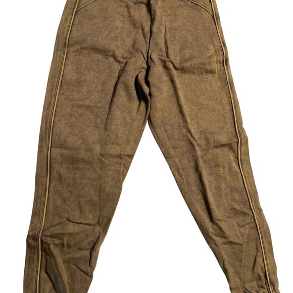 Alphalete Essential Oversized Jogger Pants In Brown Adjustable Waist In XS & S - Picture 5 of 5